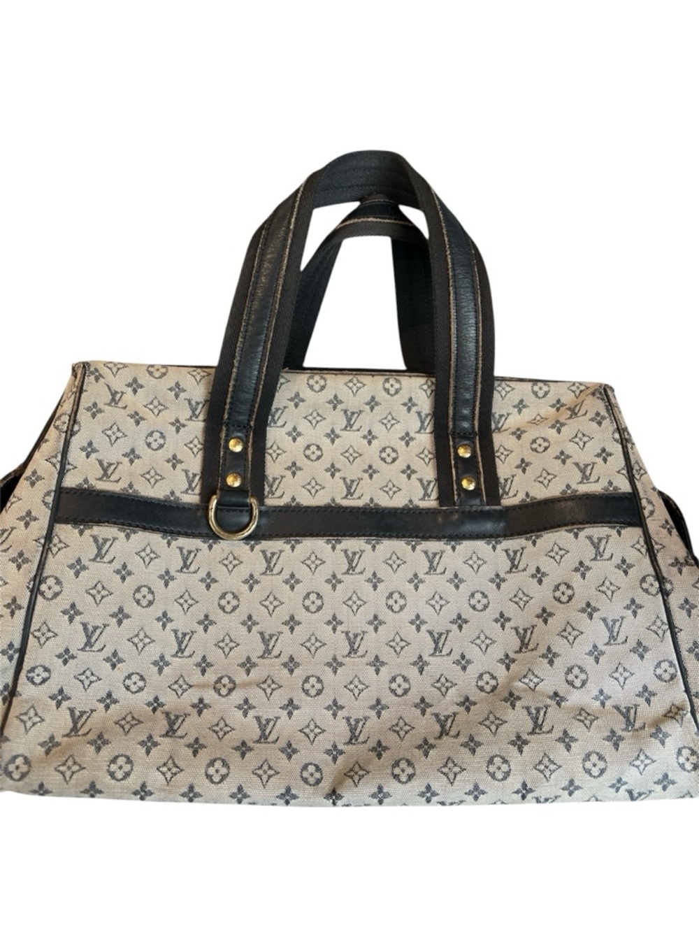 Louis Vuitton Monogram Mini Lin Mary Kate Bag - Navy Blue With COA - Picture 6 of 11